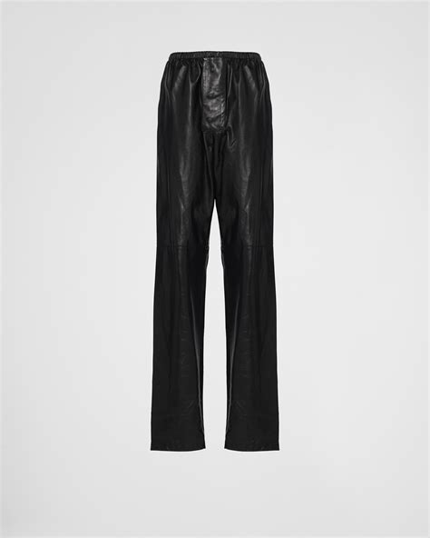 prada leather pants|prada leather boots.